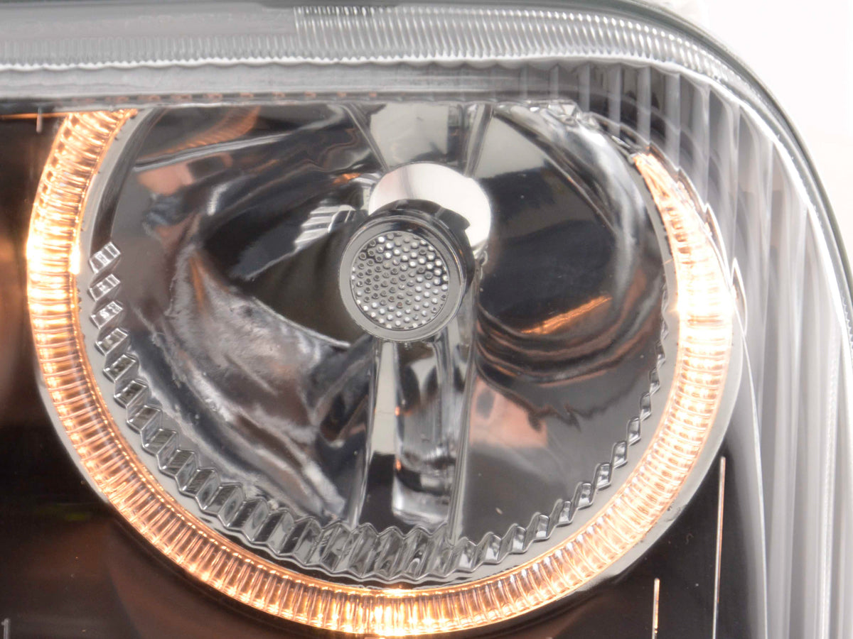 Scheinwerfer Set Angel Eyes VW Golf 3 Typ 1HXO, 1 EXO 91-97 schwarz Scheinwerfer Set Angel Eyes VW Golf 3 Typ 1HXO, 1 EXO 91-97 schwarz